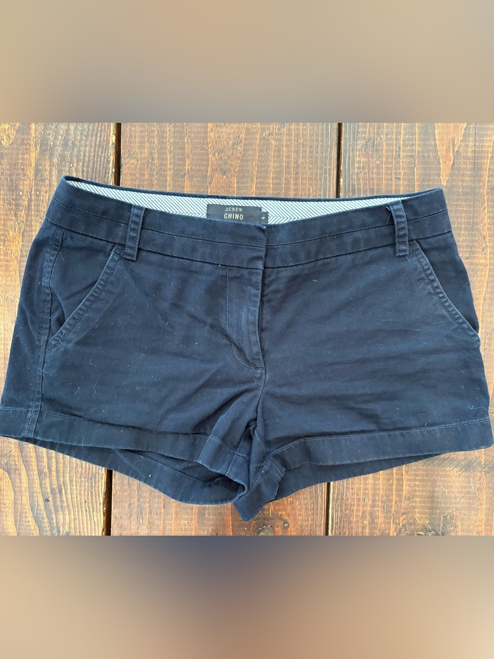 J. Crew Navy Chino Shorts